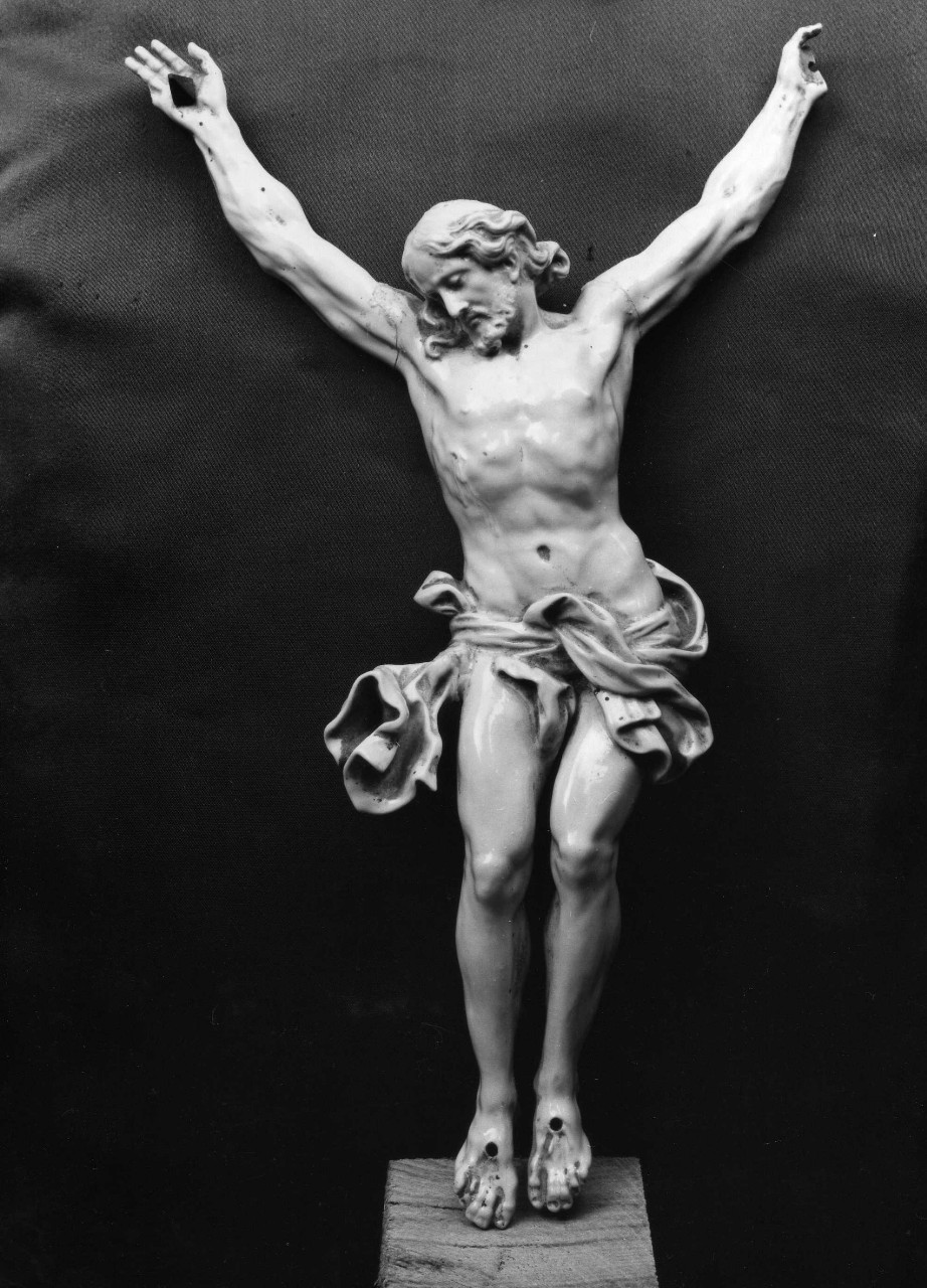 Cristo crocifisso (scultura) di Manifattura Ginori di Doccia (sec. XVIII, sec. XIX)