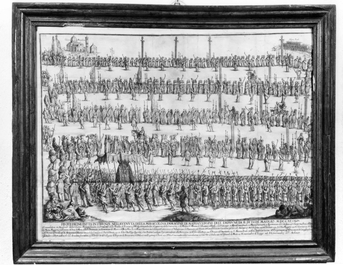 processione (stampa) di Magalli Cosimo (sec. XVIII)