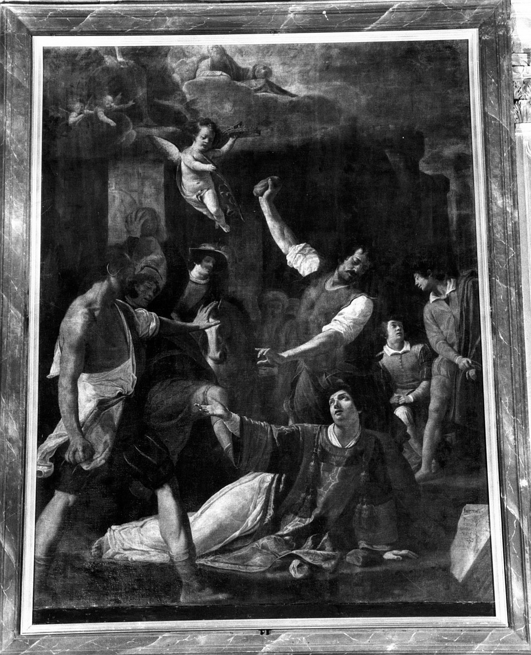 lapidazione di Santo Stefano (dipinto, elemento d'insieme) di Tarchiani Filippo (sec. XVII)