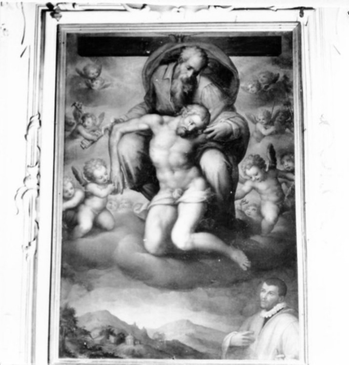 Trinità (dipinto) di Naldini Giovanni Battista (sec. XVI)