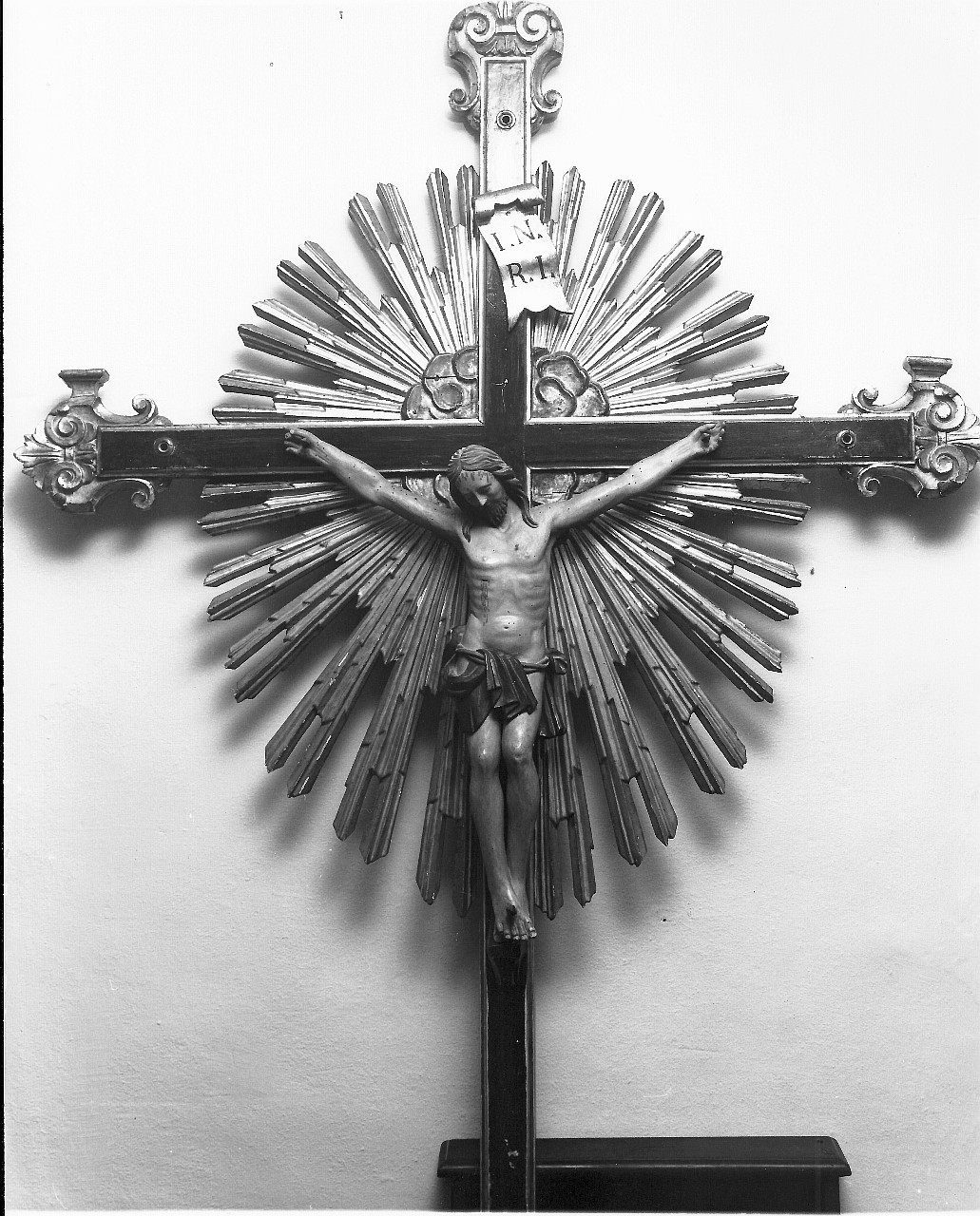 Cristo crocifisso (croce processionale) - bottega toscana (metà sec. XIX)