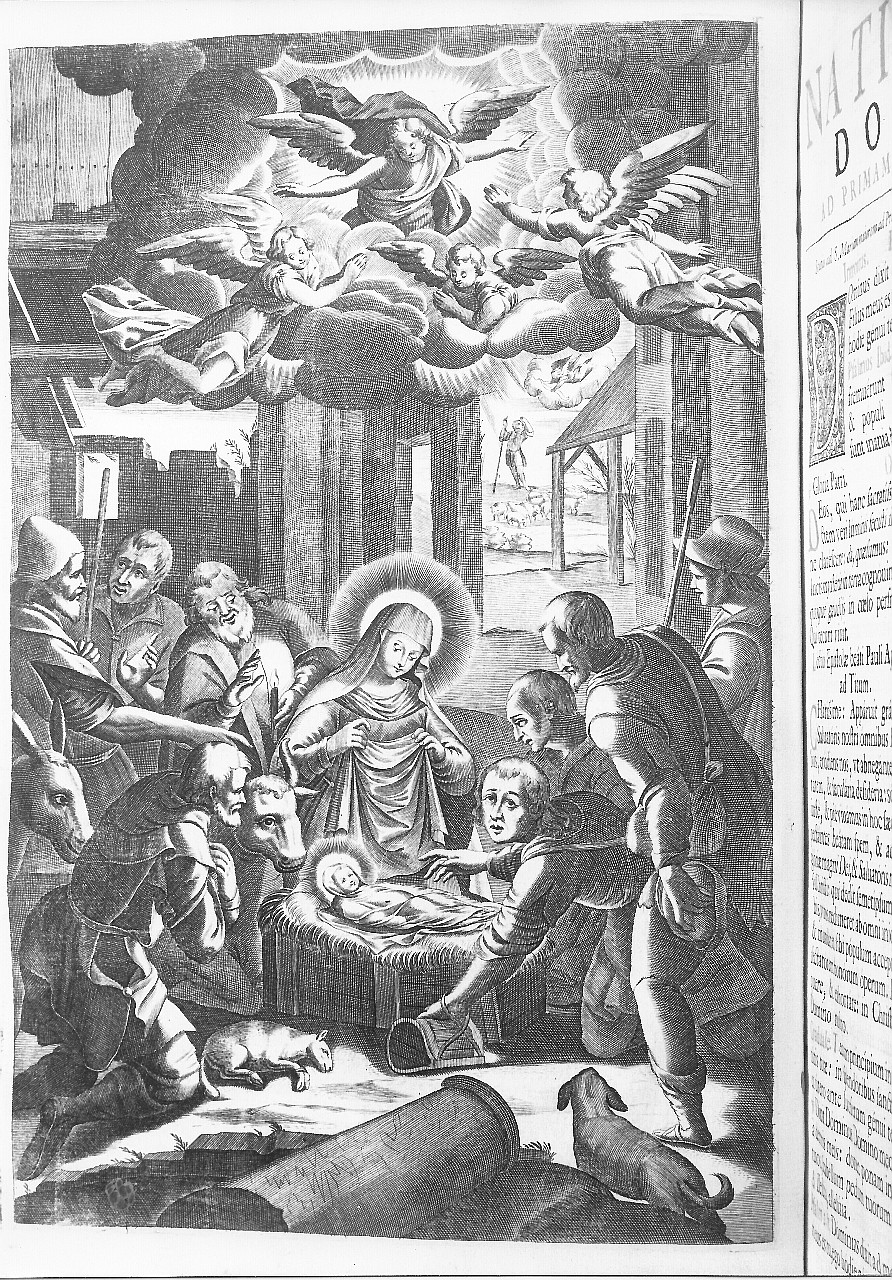 adorazione dei pastori (stampa) di Piccini Elisabetta detta Suor Isabella (sec. XVII)