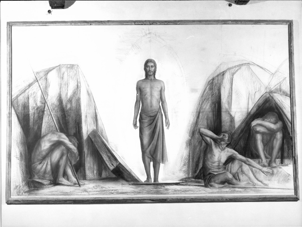 resurrezione di Cristo (disegno) di Ciccone Antonio (sec. XX)