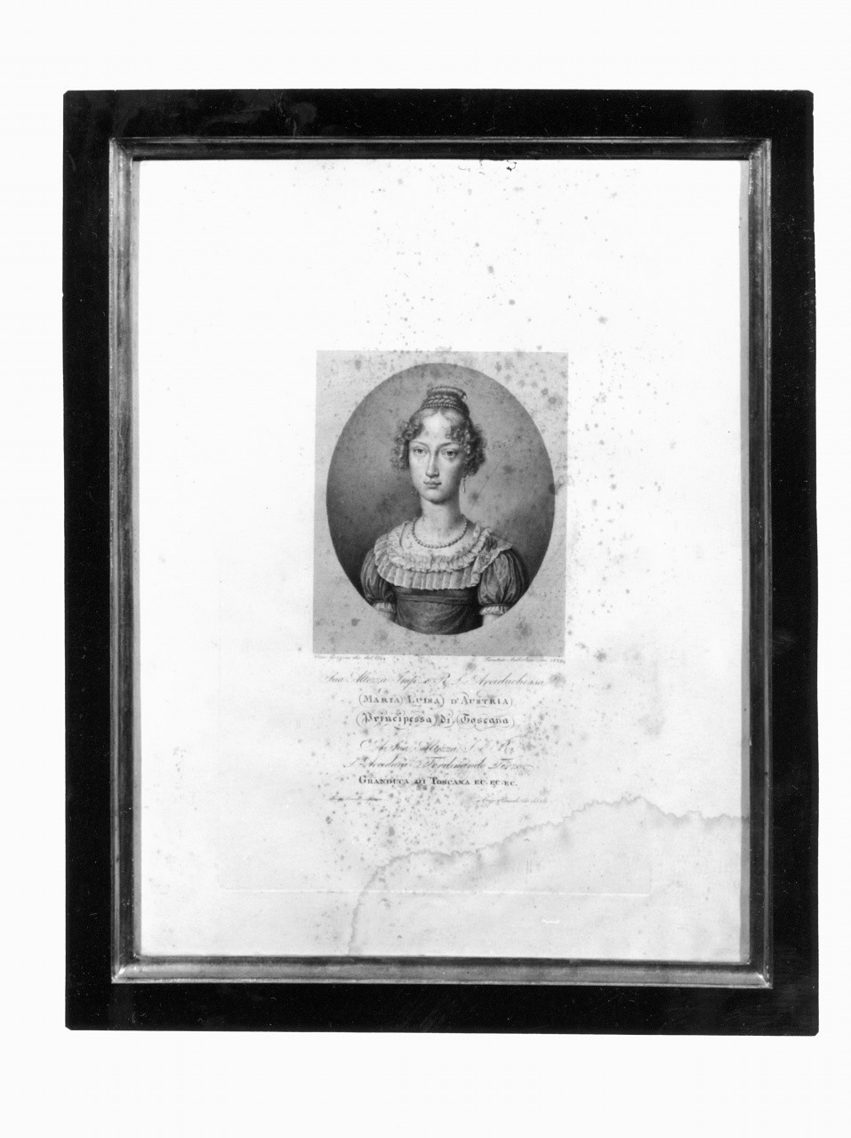 ritratto di donna (stampa) di Gozzini V, Anderloni Faustino (sec. XIX)