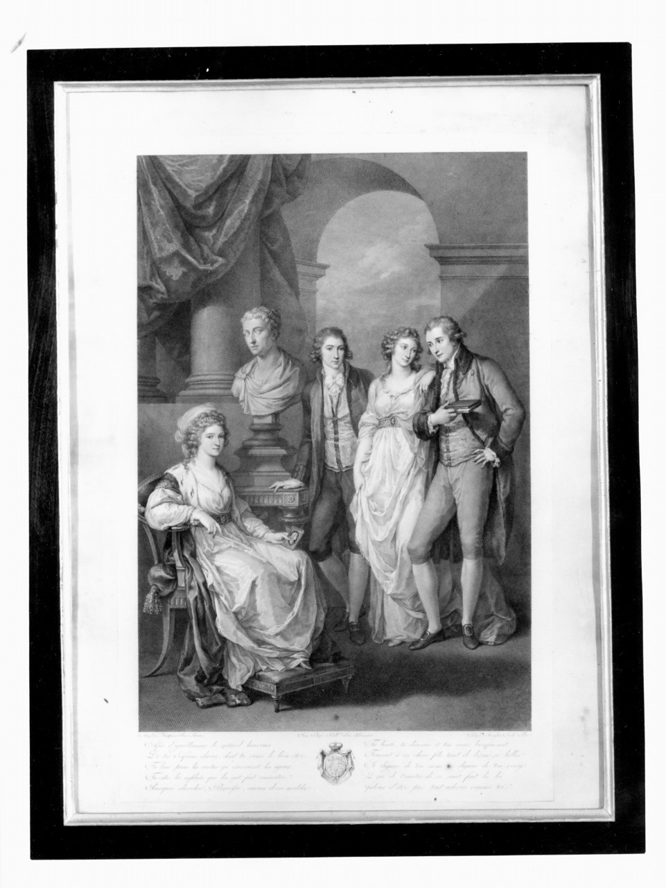 La Principessa Caterina Petrowna Biarjatnisky nata Duchessa di Holstein-Beck insieme alla sua famiglia, ritratto di donna (stampa) di Kauffmann Angelica, Dell'Era Giovan Battista, Morghen Raffaello (sec. XVIII)