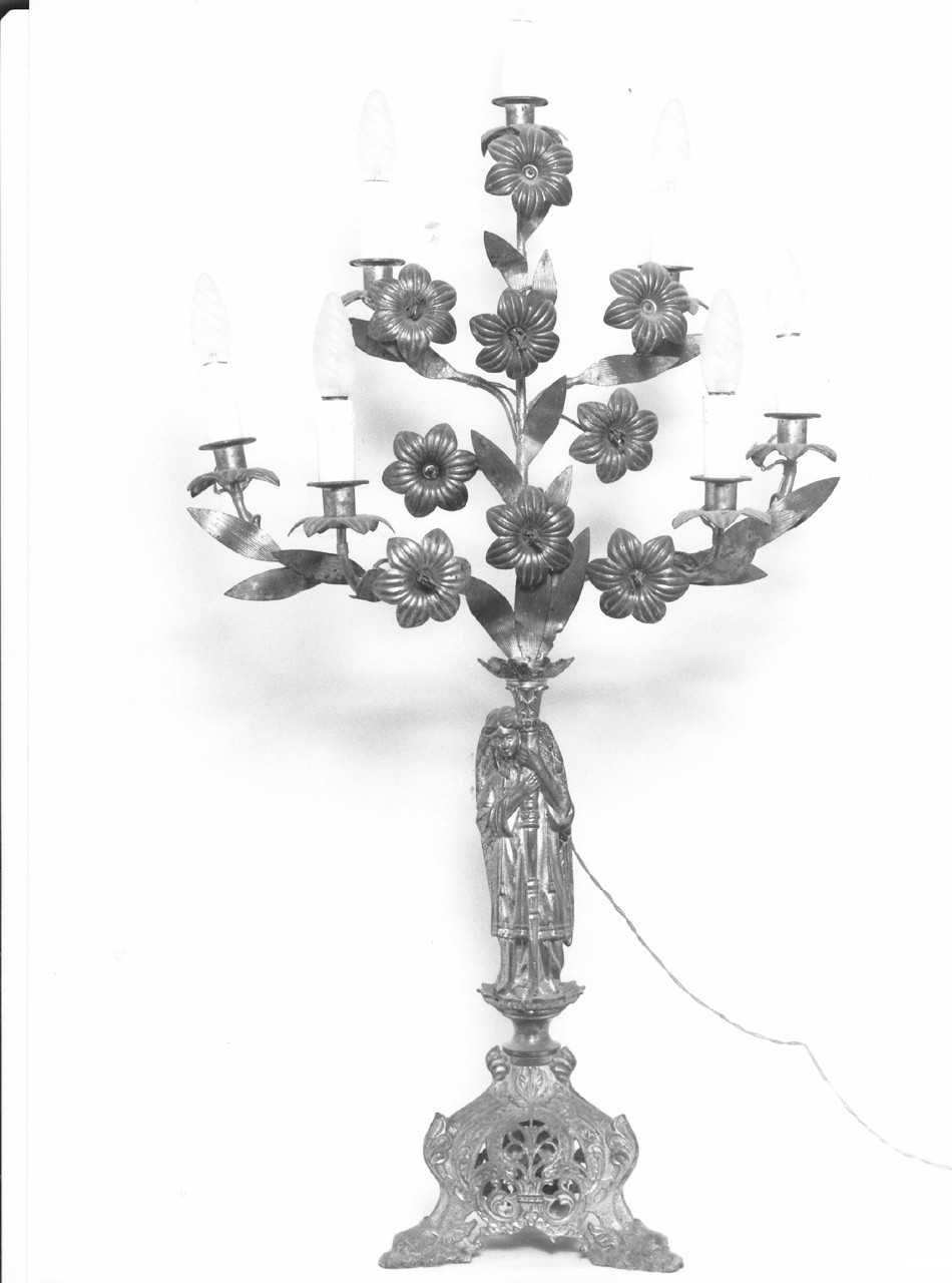 candeliere - bottega toscana (fine/ inizio secc. XIX/ XX)