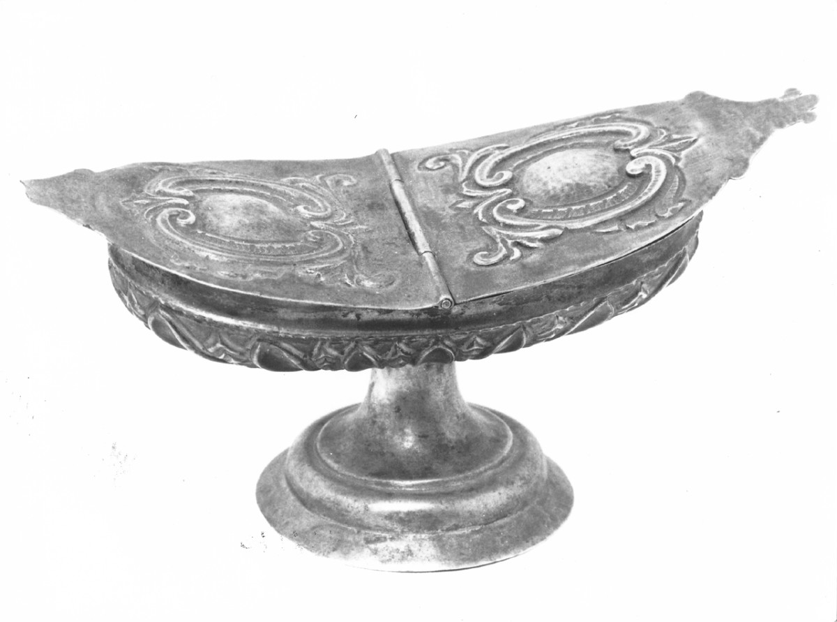 navicella portaincenso - bottega toscana (fine/ inizio secc. XVIII/ XIX)