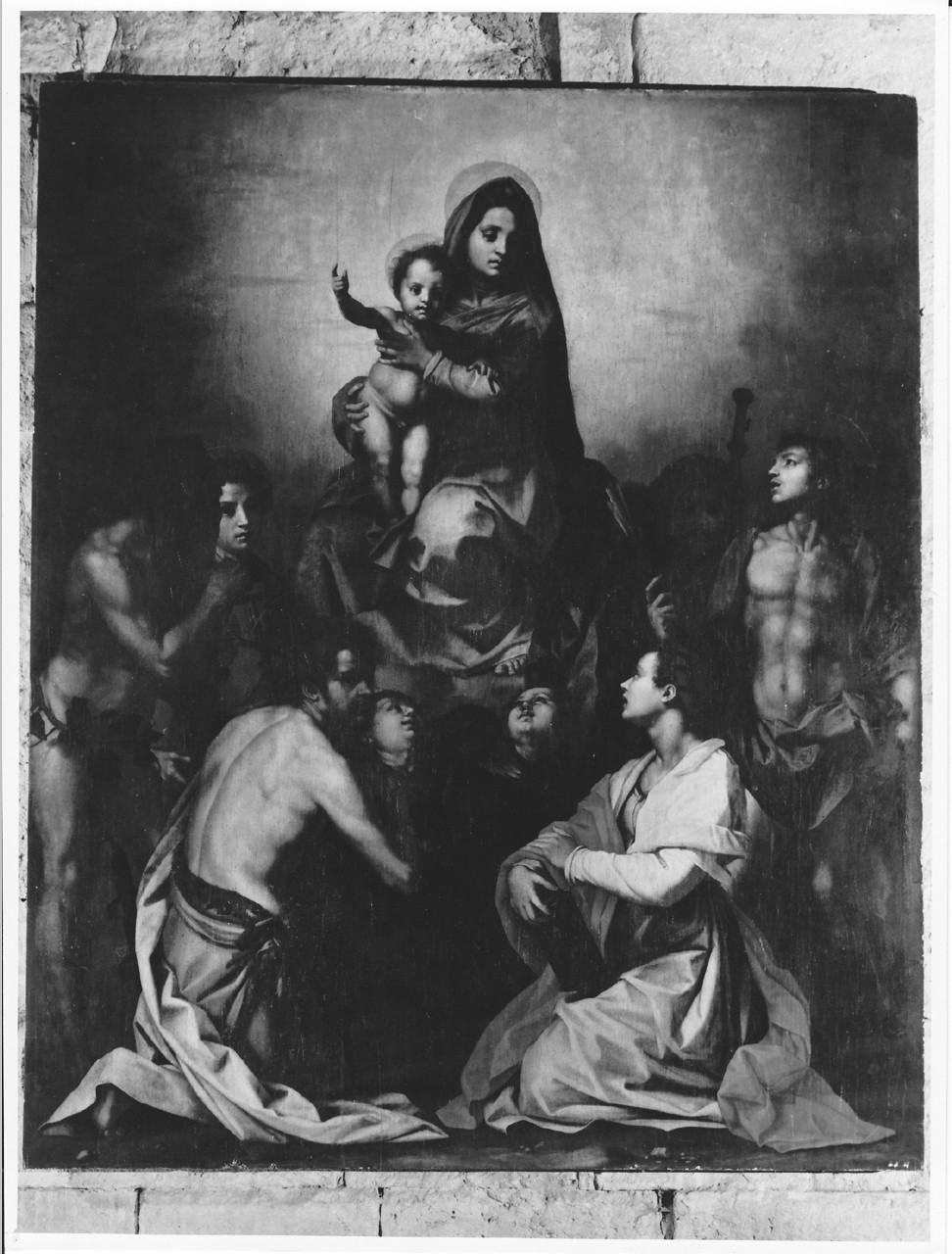 Madonna con Bambino in gloria (dipinto) di Chimenti Jacopo detto Empoli (sec. XVI)