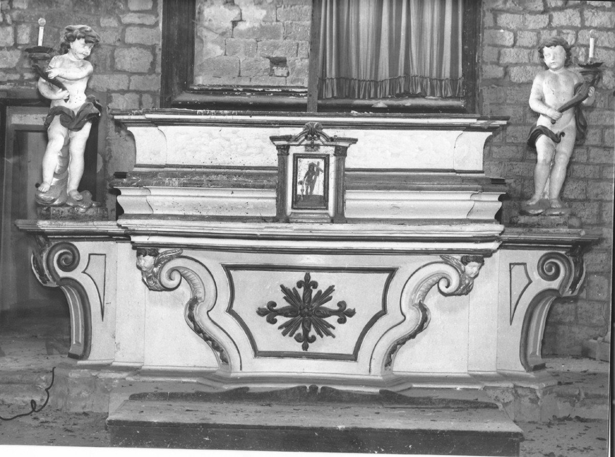 altare maggiore - bottega toscana (fine/ inizio secc. XVIII/ XIX)