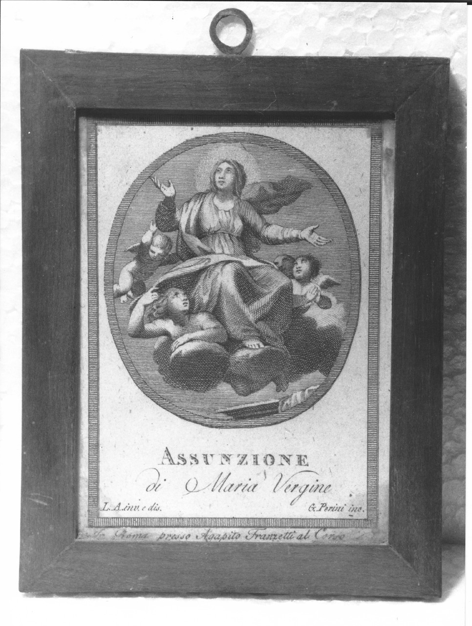 Madonna Assunta (stampa) di Perini Giovanni (sec. XIX)