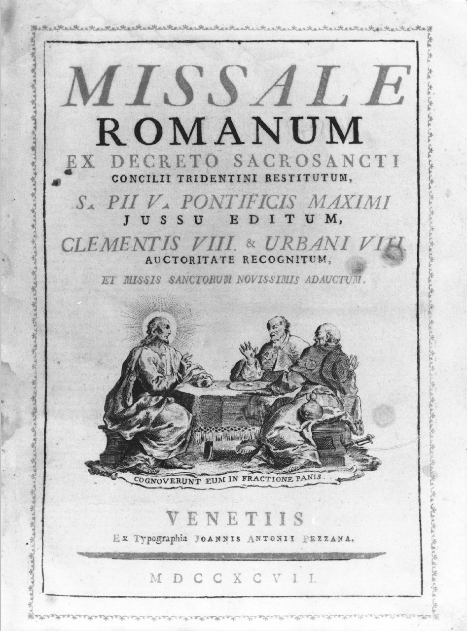 cena in Emmaus (stampa) - ambito veneto (sec. XVIII)