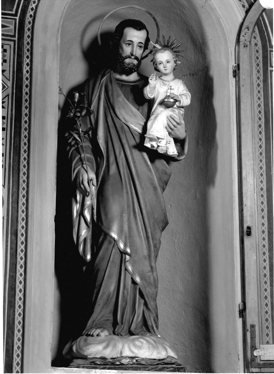 Sant'Antonio da Padova con il bambino (statua) - produzione toscana (seconda metà sec. XIX)