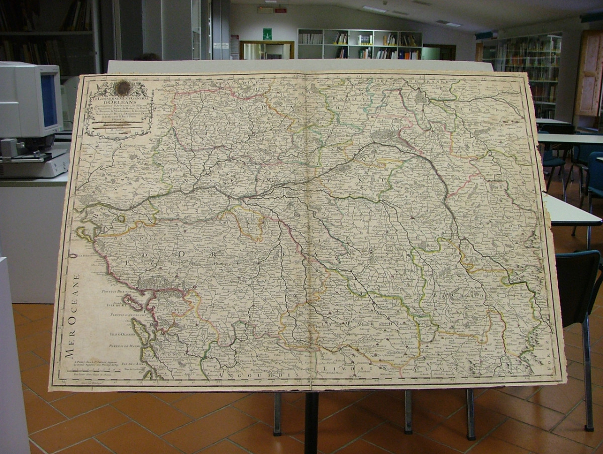 geografia (stampa a colori) di Jaillot Hubert Alexis (seconda metà sec. XVII)