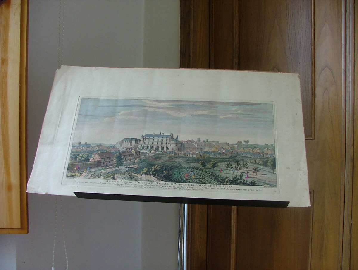 castello (stampa a colori, serie) di Rigaud Jacques (fine/ inizio secc. XVII/ XVIII)
