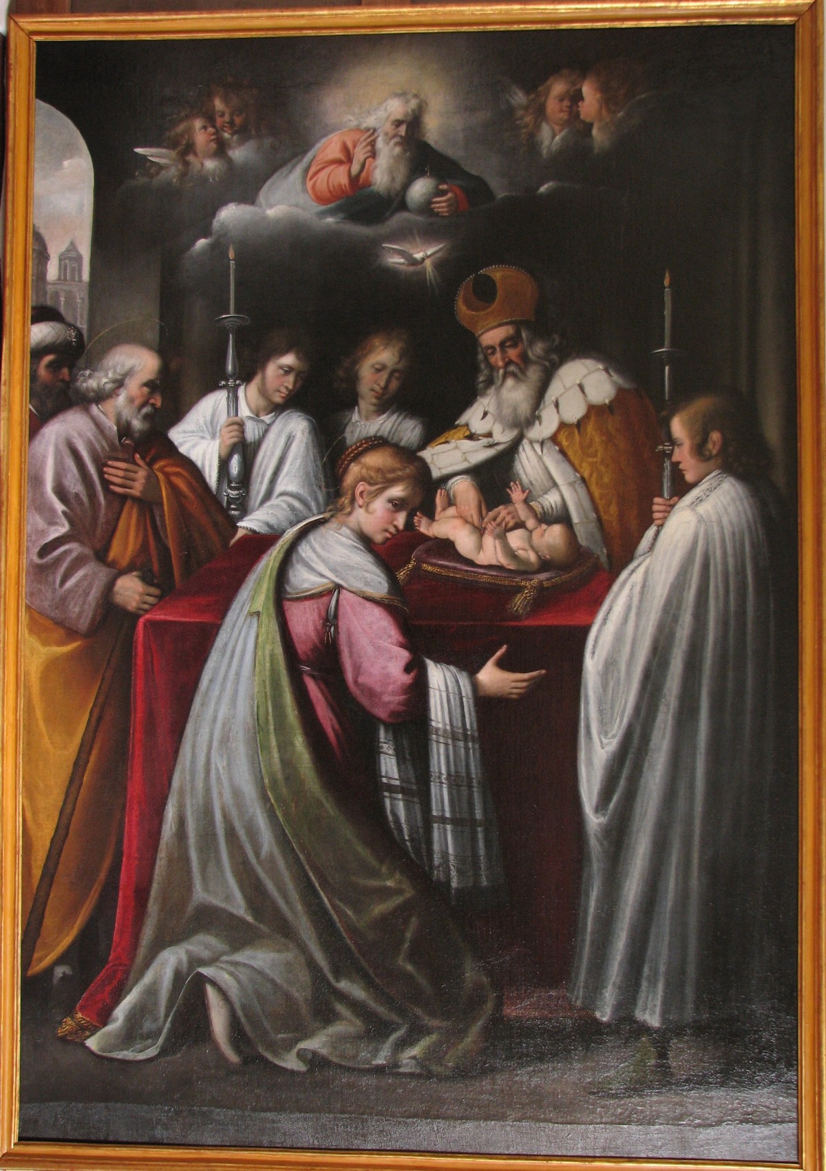 circoncisione di Gesù Bambino (dipinto, opera isolata) di Naldini Giovan Pietro (secondo quarto sec. XVII)
