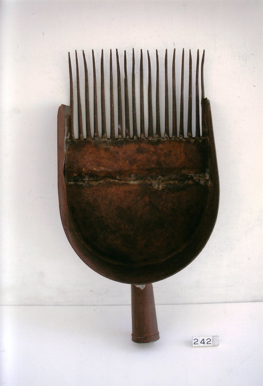 rastrellina per mirtilli (sec. XX inizio (?), 1890/ 1910 ca)