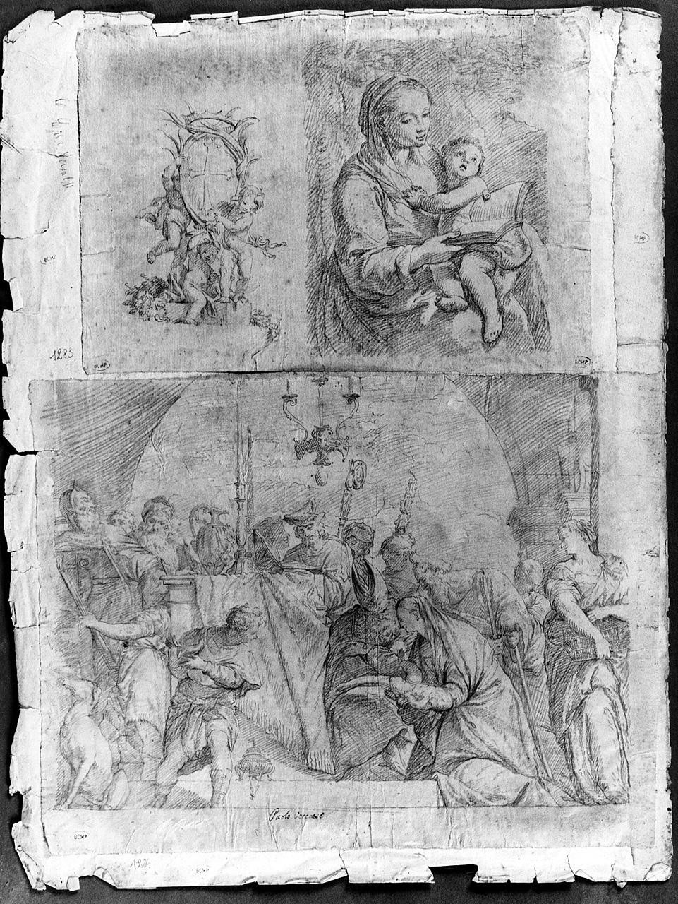 presentazione di Gesù al tempio (disegno) di Ansaldi Innocenzo (sec. XVIII)