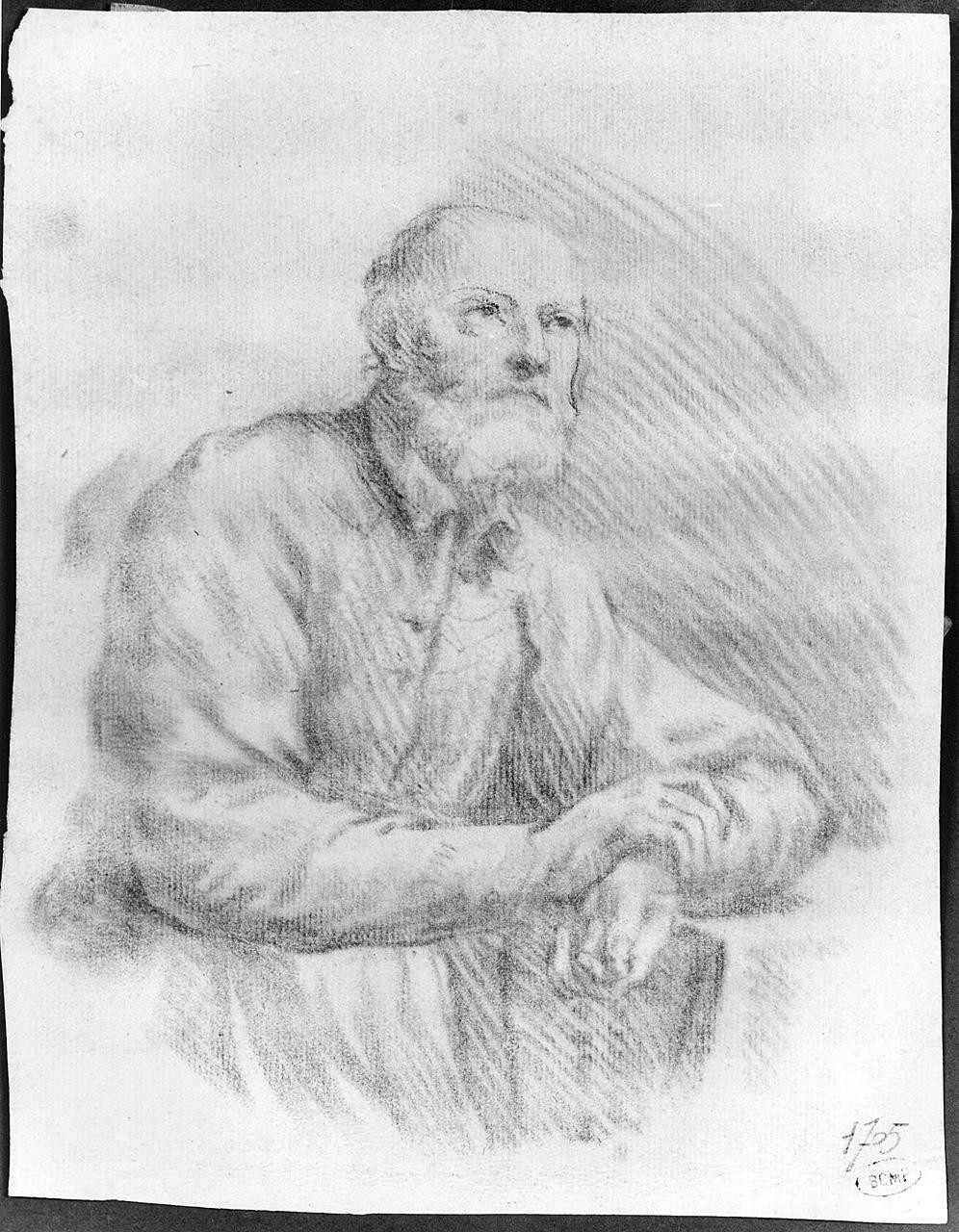 figura maschile (disegno) di Ansaldi Innocenzo (secc. XVIII/ XIX)