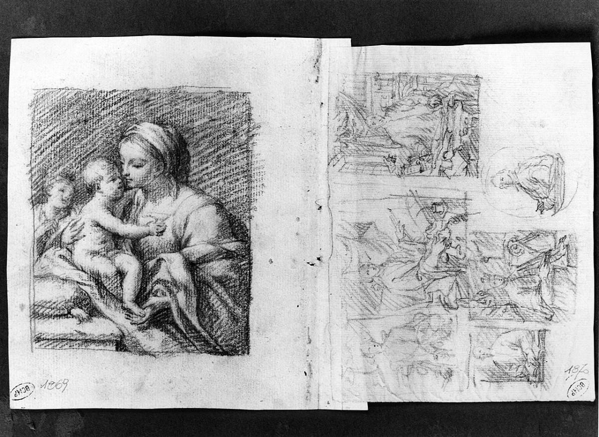 ritratti di uomini (disegno) di Ansaldi Innocenzo (sec. XVIII)