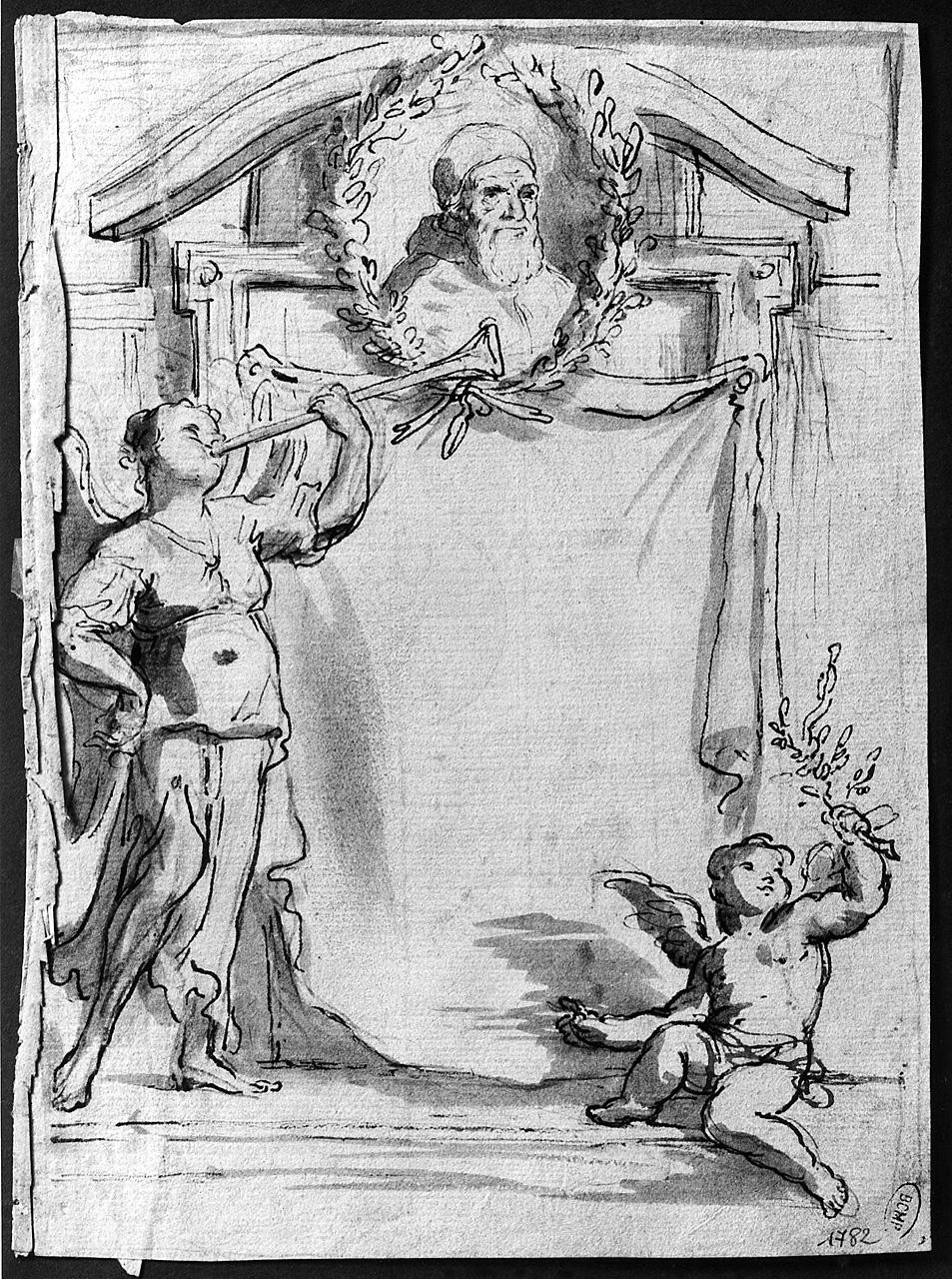 monumento tombale (disegno) di Ansaldi Innocenzo (seconda metà sec. XVIII)