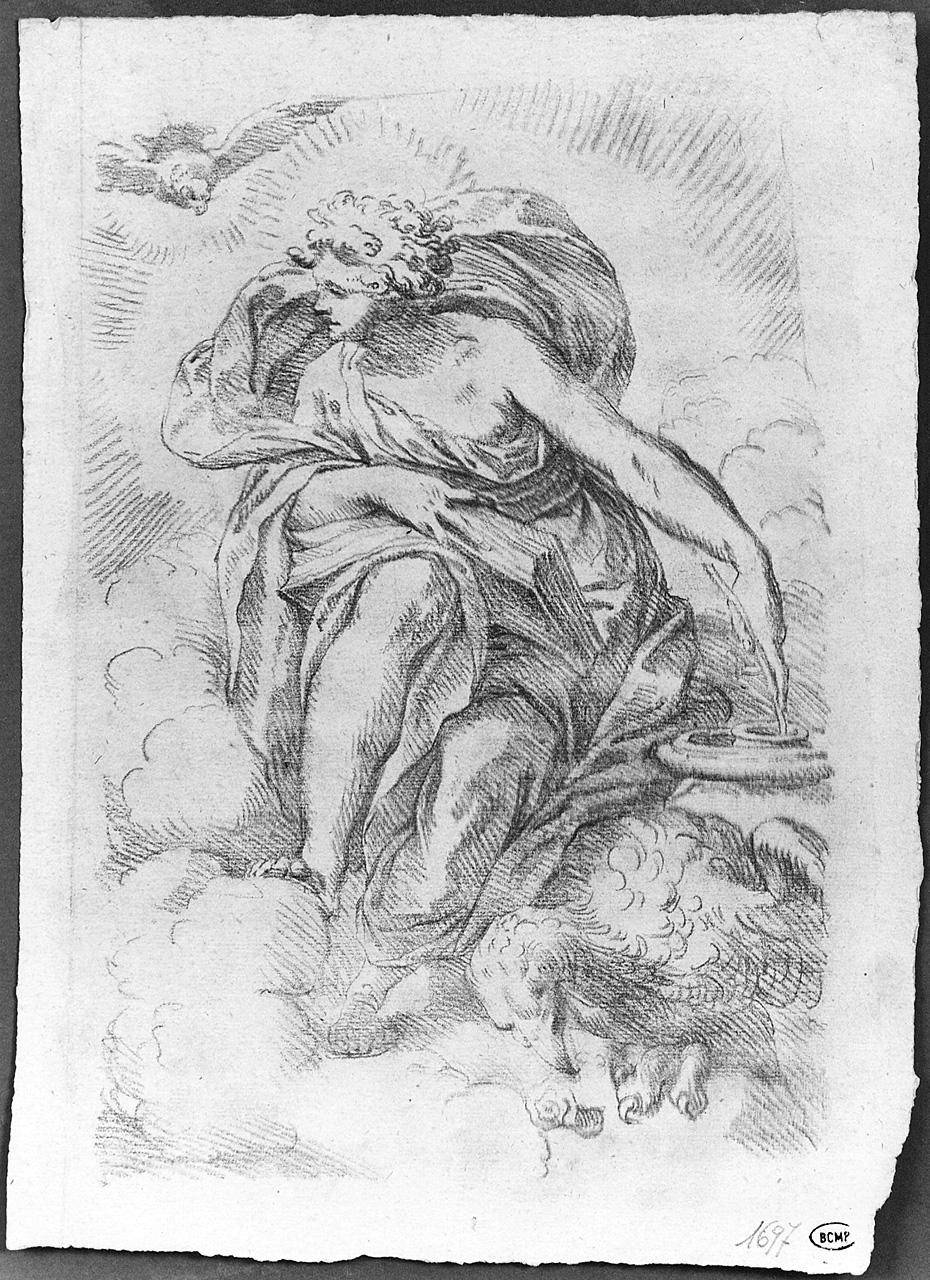 San Giovanni Evangelista (disegno) di Ansaldi Innocenzo (sec. XVIII)