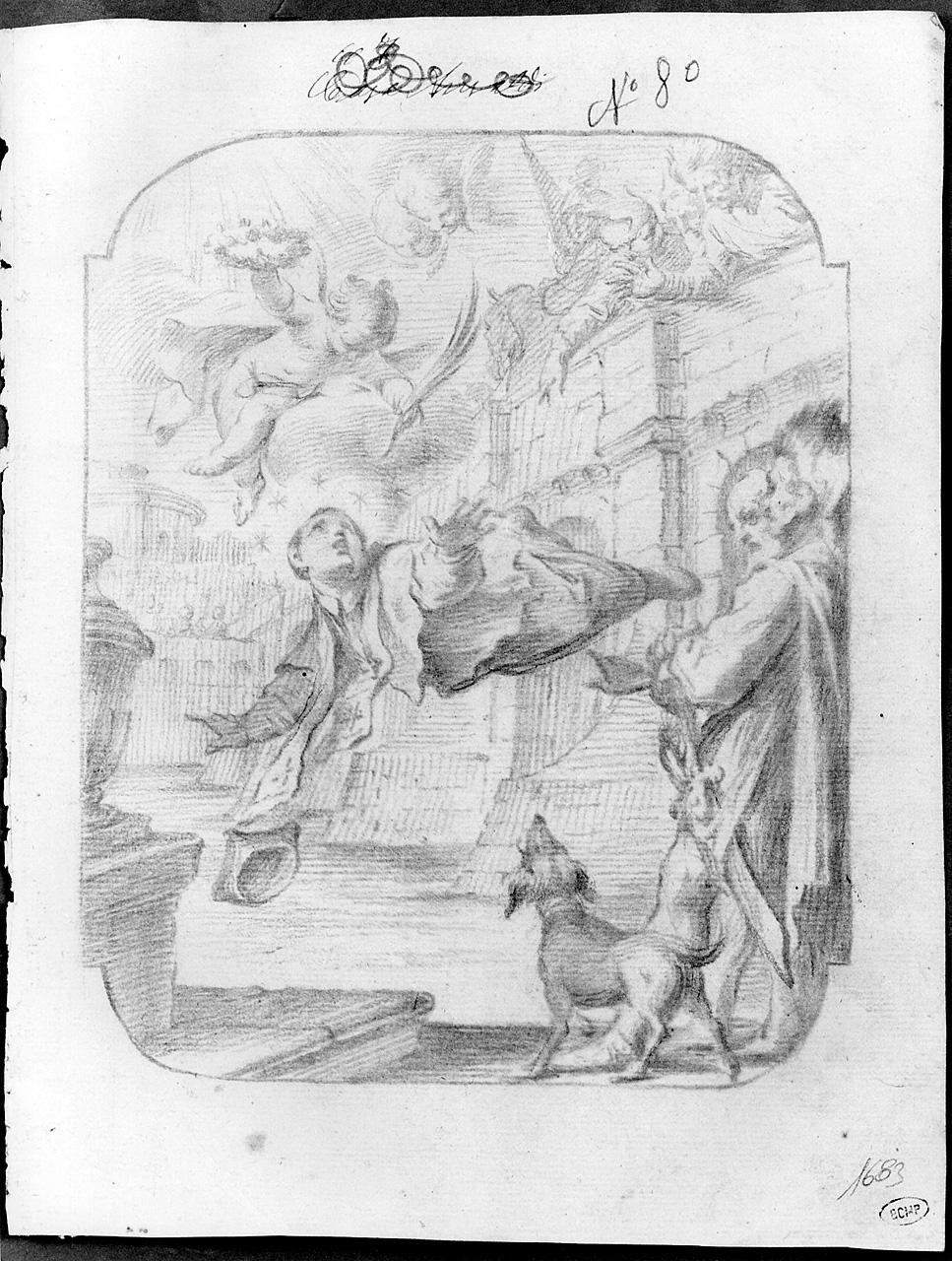 Santo (disegno) di Ansaldi Innocenzo (sec. XVIII)