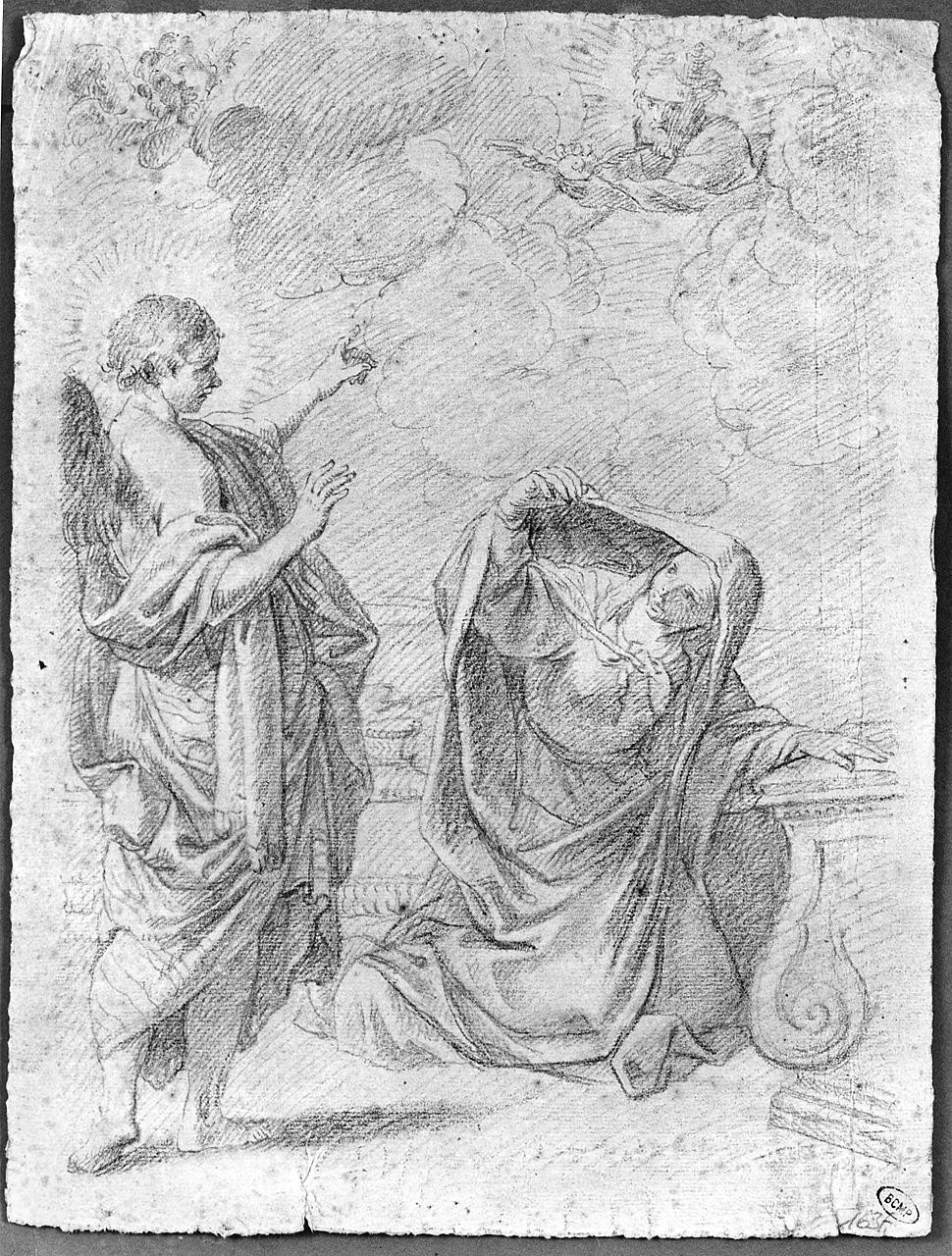 Annunciazione (disegno) di Ansaldi Innocenzo (sec. XVIII)