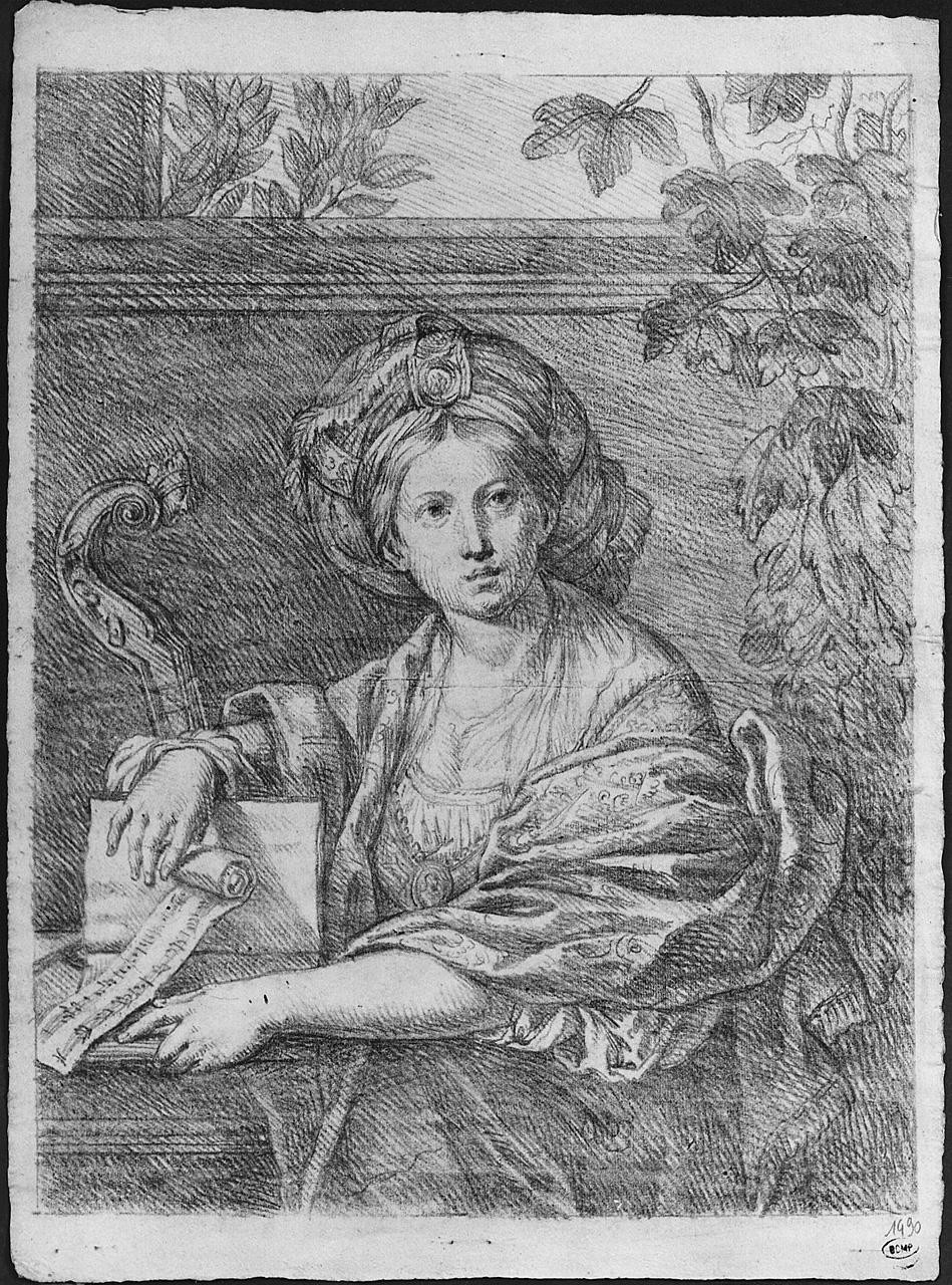 sibilla (disegno) di Ansaldi Innocenzo (sec. XVIII)