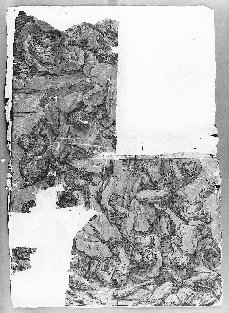 caduta dei Giganti (disegno) di Ansaldi Innocenzo (sec. XVIII)