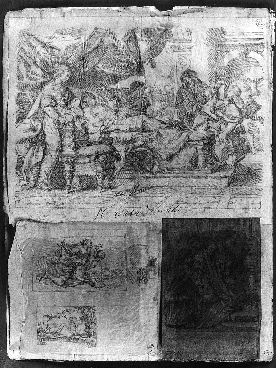 Antioco e Stratonice (disegno) di Ansaldi Innocenzo (sec. XVIII)