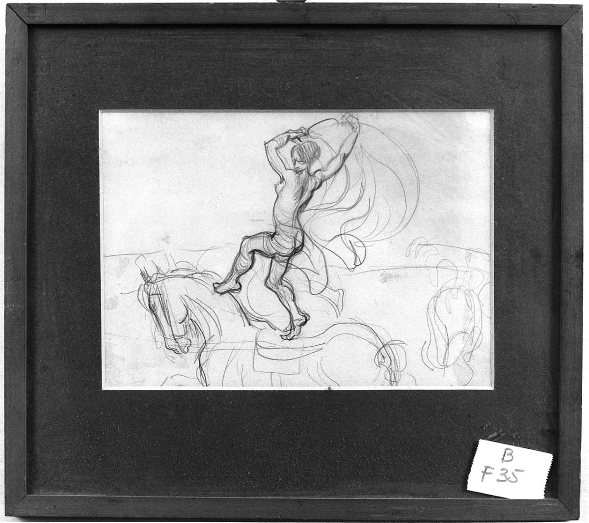 cavallerizza (disegno) di Tito Ettore (inizio sec. XX)