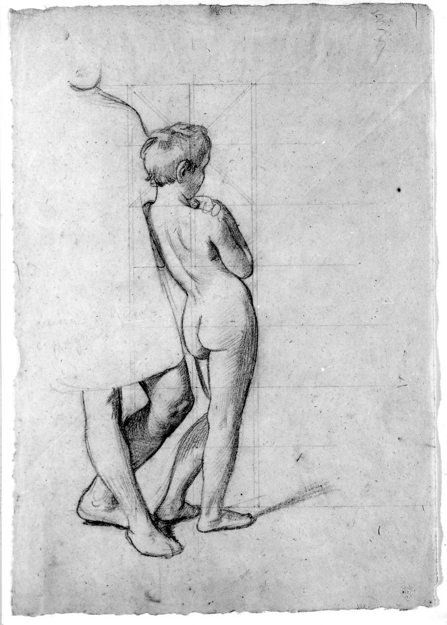 studio di composizione (disegno preparatorio) di Franchi Alessandro (sec. XIX)