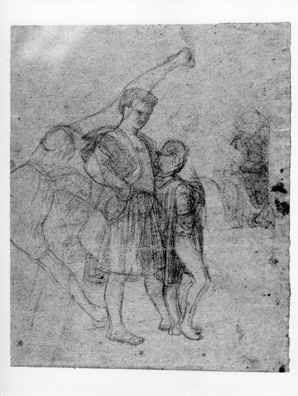 studio di composizione (disegno preparatorio) di Franchi Alessandro (seconda metà sec. XIX)