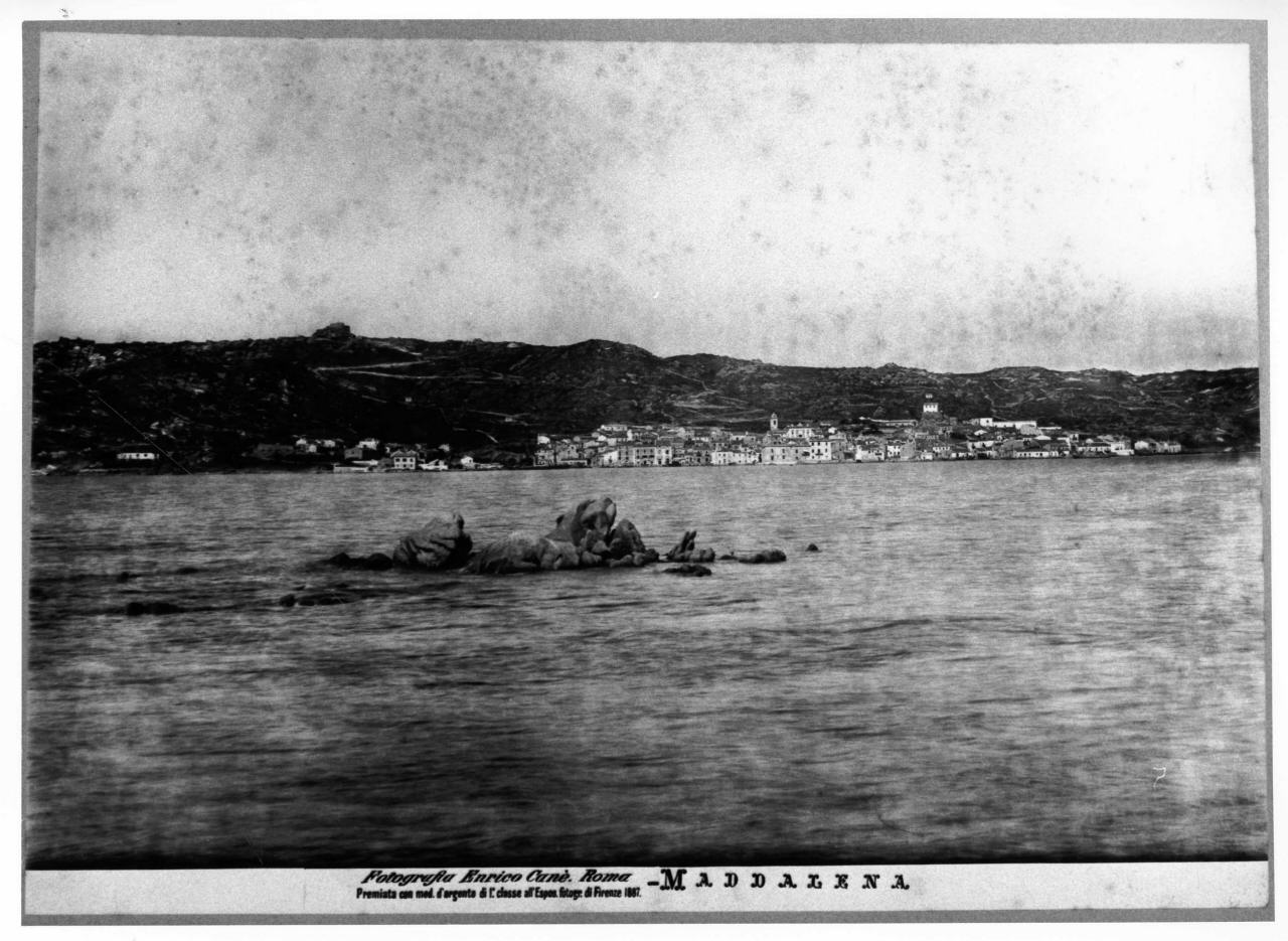 isola della Maddalena - paesaggio (positivo) di Canè Enrico (ultimo quarto XIX)