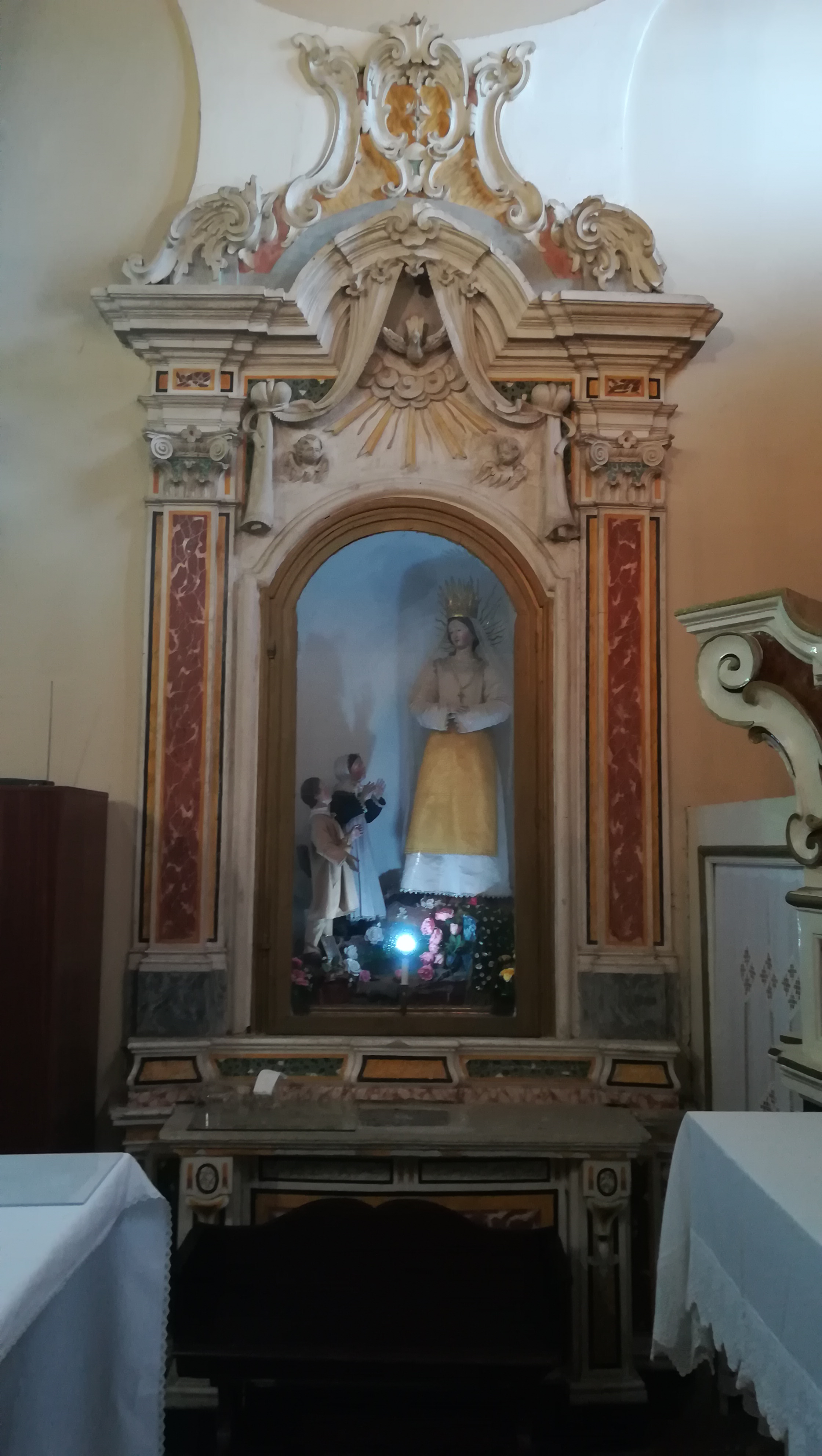 Altare della Madonna de la Salette, Altare della Madonna de la Salette (altare, elemento d'insieme) - ambito Italia meridionale (prima metà XIX)