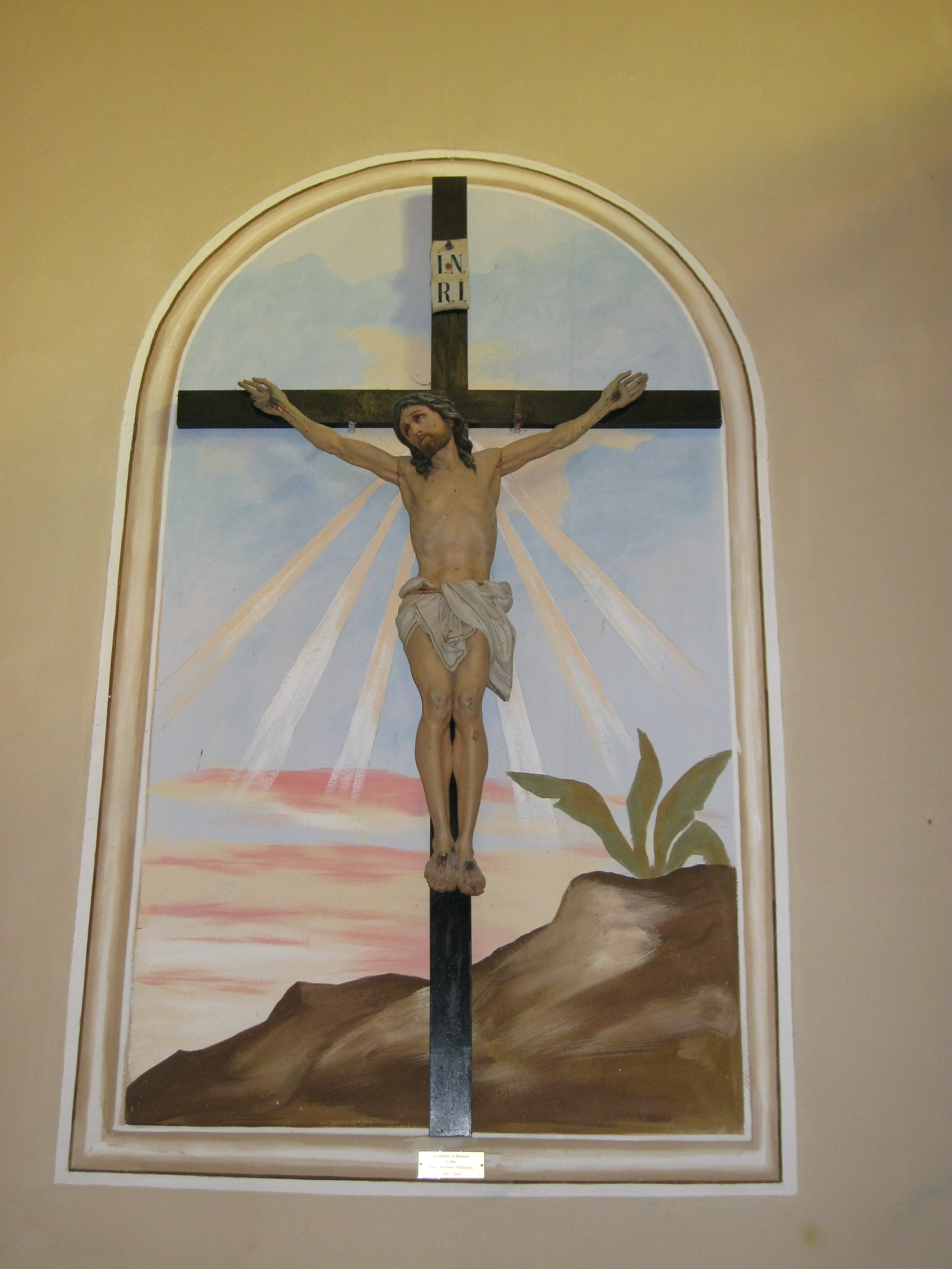 Crocifisso, Cristo in croce (crocifisso, opera isolata) di Agenzia Ecclesiastica di Aurelio Suriani - Chieti (attribuito) - ambito abruzzese (prima metà XX)