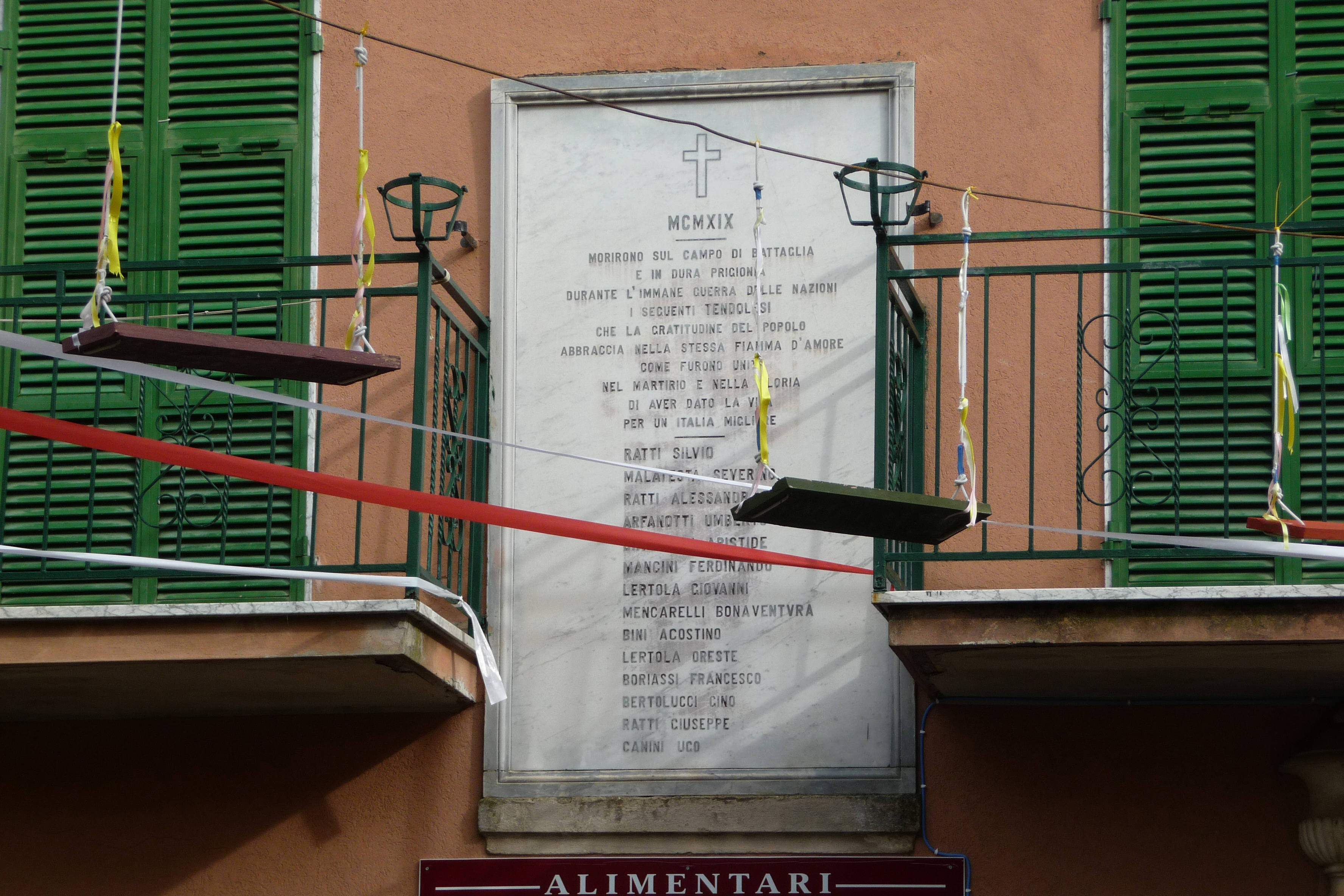 lapide commemorativa ai caduti - ambito toscano (prima metà XX)