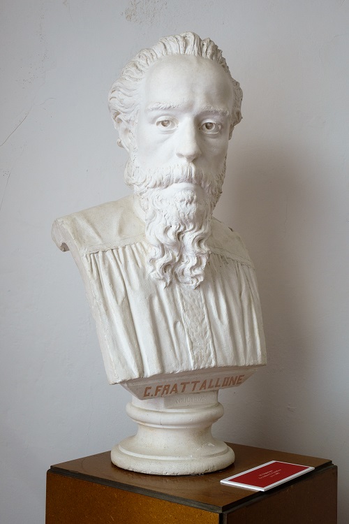 busto dello scultore Giuseppe Frattallone, busto di Giuseppe Frattallone (busto, opera isolata) di Tripisciano Michele - ambito romano (ultimo quarto XIX)