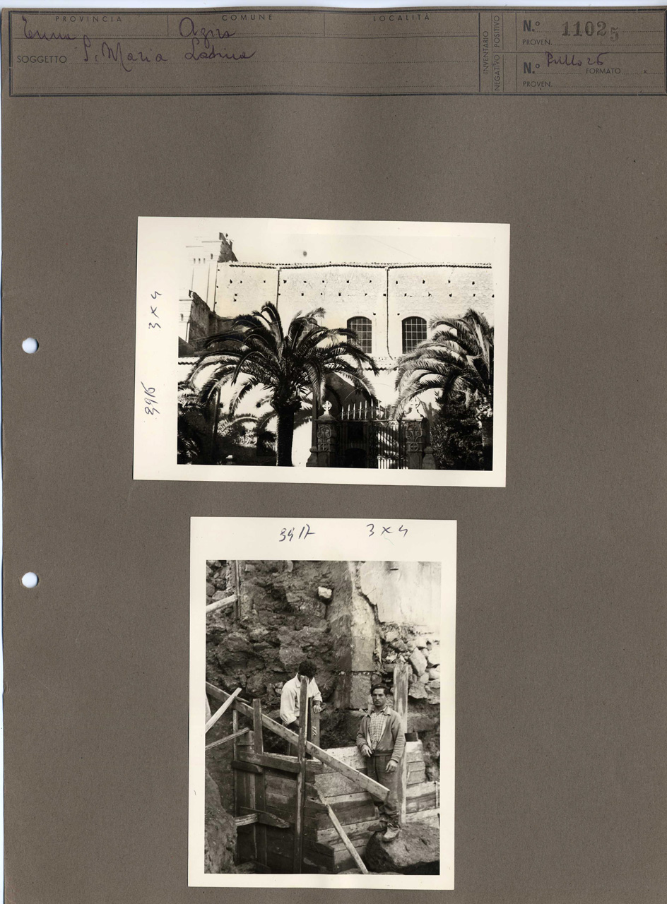 Sicilia - Enna <provincia> - Agira - Chiese (positivo, elemento-parte componente, scheda di supporto) di Anonimo <1951 - 2000>, Regia Soprintendenza ai Monumenti - Catania (terzo quarto XX)