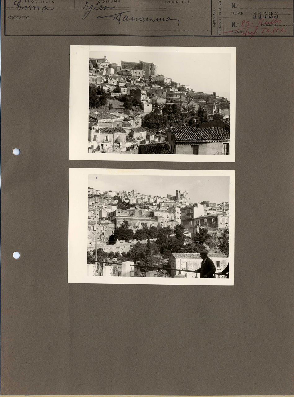 Sicilia - Enna <provincia> - Agira - Paesaggio (positivo, elemento-parte componente, scheda di supporto) di Anonimo <1951 - 2000> (terzo quarto XX)