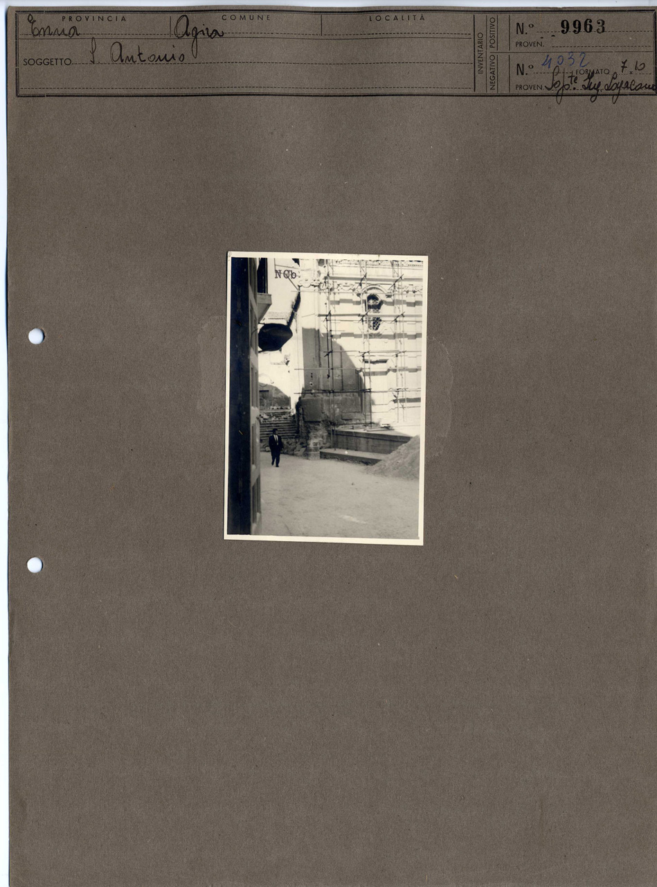 Sicilia - Enna <Provincia> Agira - Chiese (positivo, elemento-parte componente, scheda di supporto) di Anonimo <1951 - 2000> (terzo quarto XX)