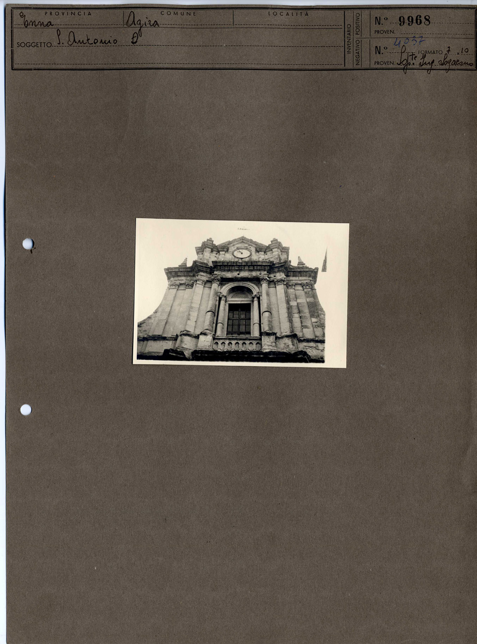 Sicilia - Enna <Provincia> Agira - Chiese (positivo, elemento-parte componente, scheda di supporto) di Anonimo <1951 - 2000> (terzo quarto XX)