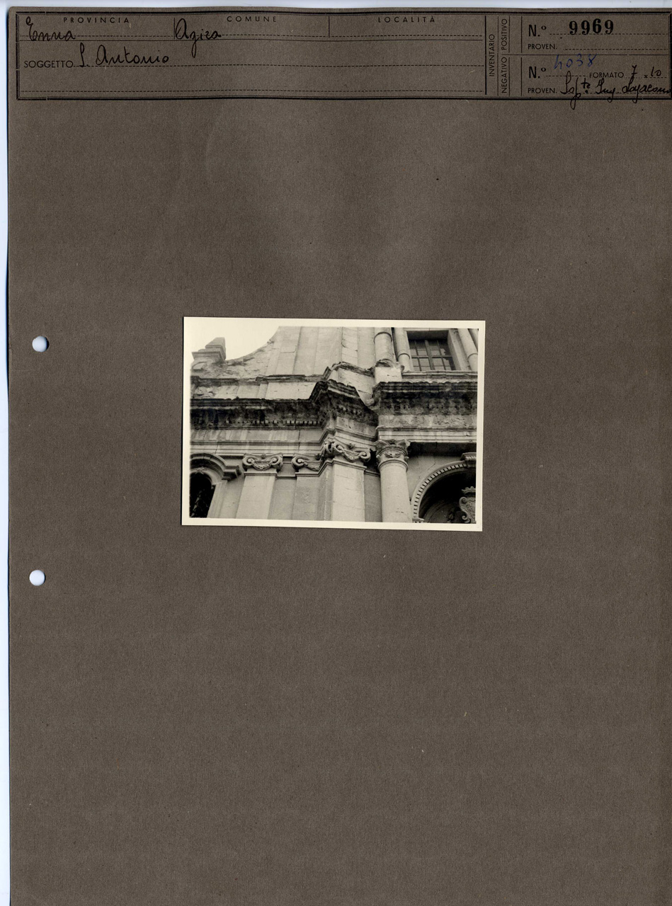 Sicilia - Enna <Provincia> Agira - Chiese (positivo, elemento-parte componente, scheda di supporto) di Anonimo <1951 - 2000> (terzo quarto XX)