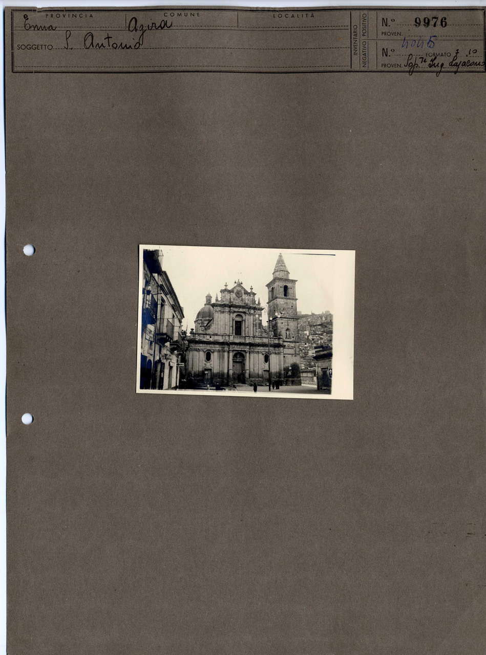 Sicilia - Enna <Provincia> Agira - Chiese (positivo, elemento-parte componente, scheda di supporto) di Anonimo <1951 - 2000> (terzo quarto XX)