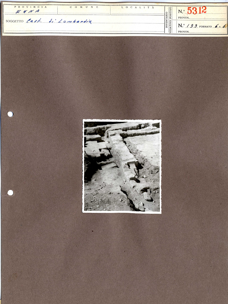 Architettura militare - fortificazioni (positivo, elemento-parte componente, scheda di supporto) di Anonimo <1951 - 2000> (attribuito) (terzo quarto XX)
