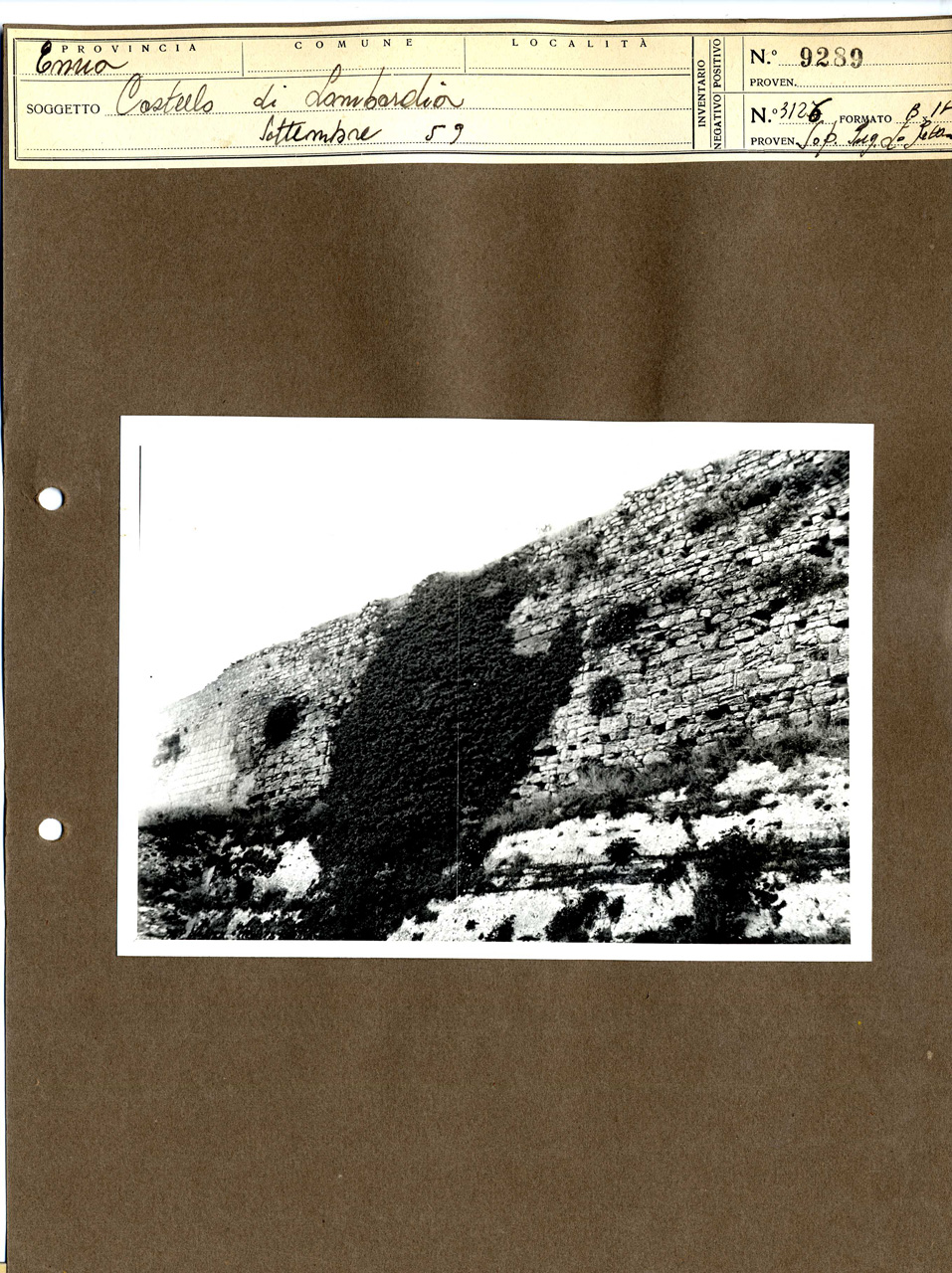 Architettura militare - fortificazioni (positivo, elemento-parte componente, scheda di supporto) di Anonimo <1951 - 2000> (attribuito) (terzo quarto XX)