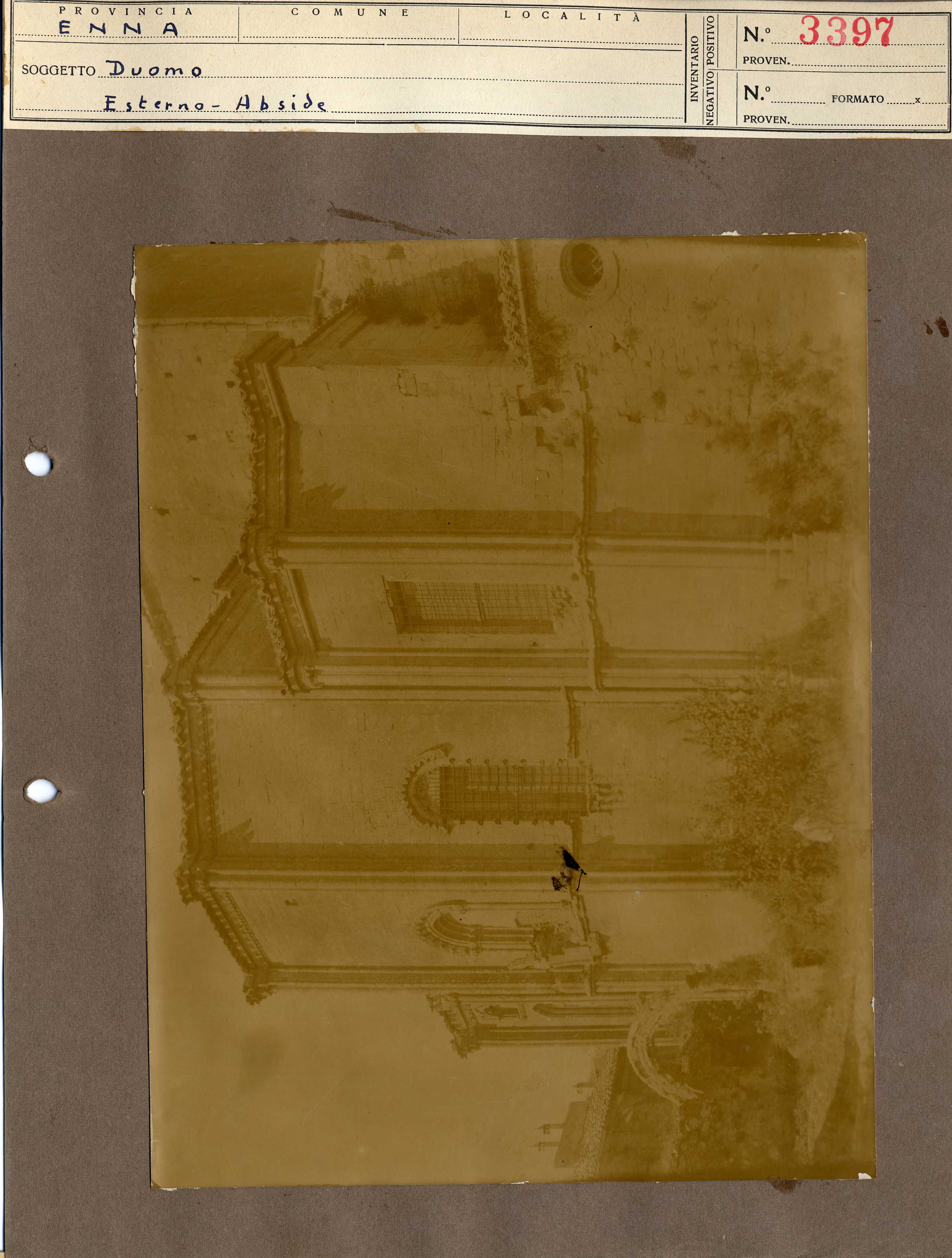 Sicilia - Enna – Architettura religiosa - Duomo (positivo, elemento-parte componente, scheda di supporto) di Anonimo <1901-1950> (fine/ inizio XIX-XX)