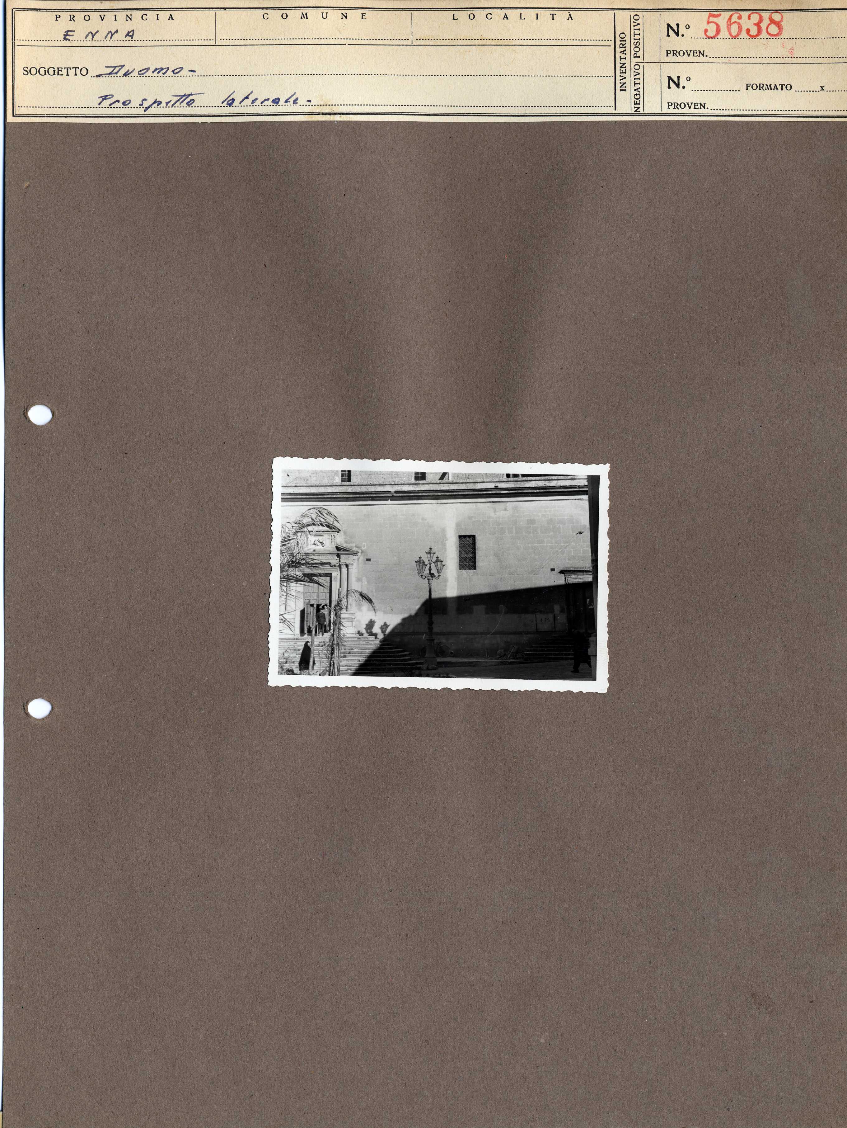 Sicilia - Enna – Architettura religiosa - Duomo (positivo, elemento-parte componente, scheda di supporto) di Anonimo <1945 - 1955> (metà XX)