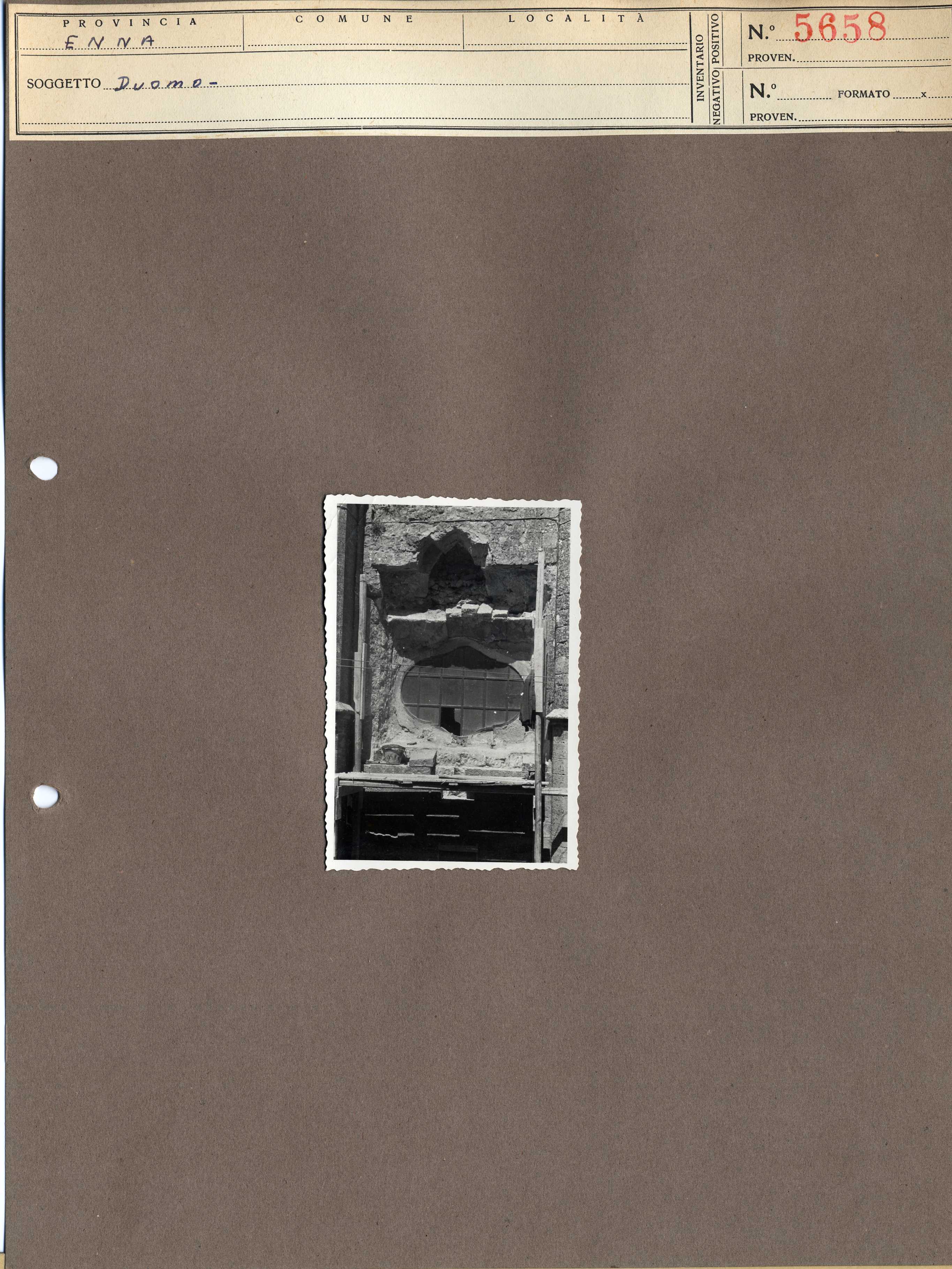 Sicilia - Enna – Architettura religiosa - Duomo (positivo, elemento-parte componente, scheda di supporto) di Anonimo <1945 - 1955> (metà XX)