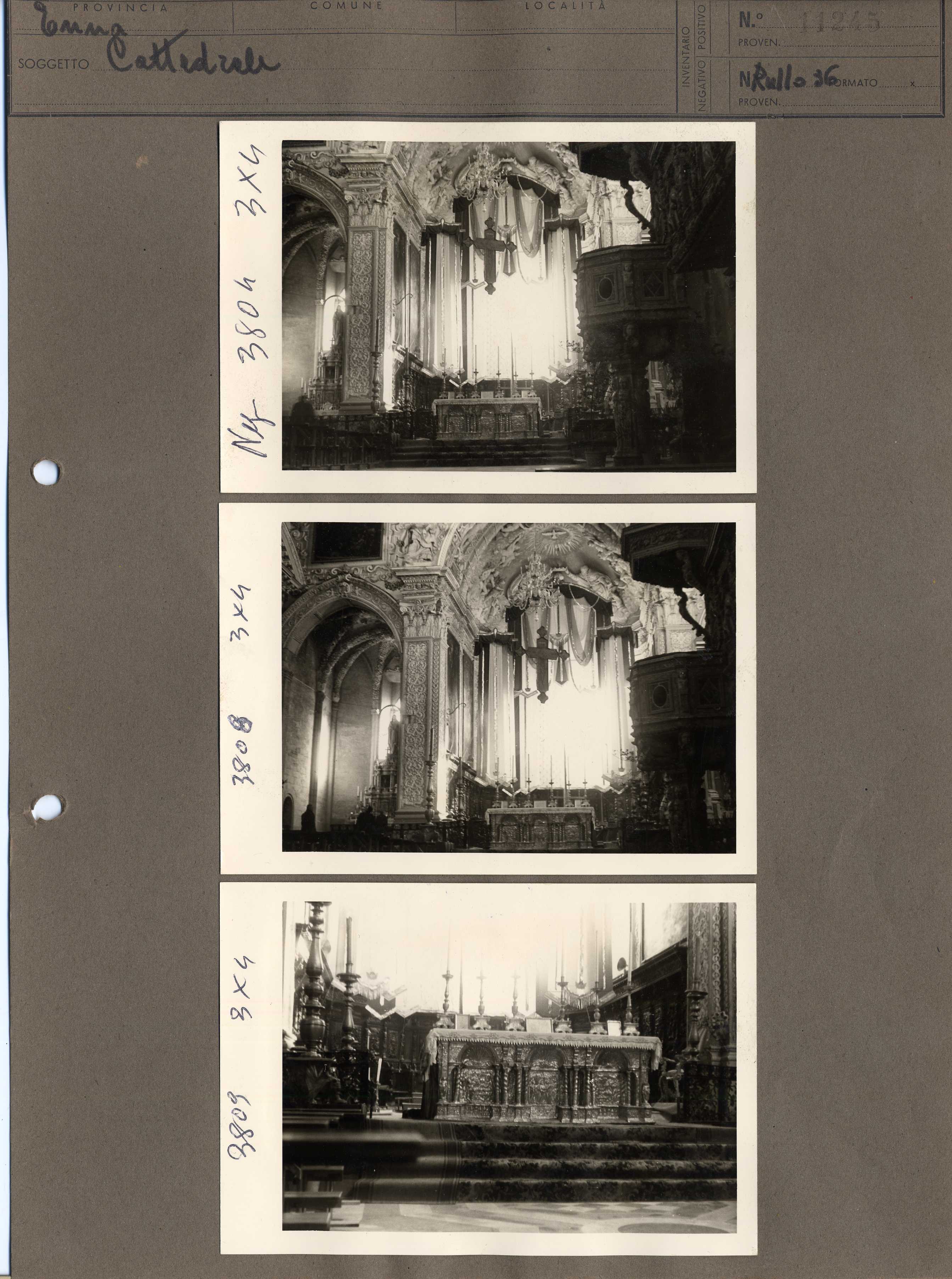 Sicilia - Enna – Architettura religiosa - Duomo (positivo, elemento-parte componente, scheda di supporto) di Anonimo <1951 - 2000> (terzo quarto XX)